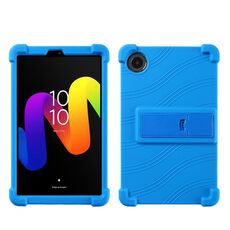 Per TCL Tab 8 Gen 2 Custodia protettiva antiurto in silicone per tablet con supporto (blu)