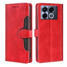 Per Infinix Note 40 5G Custodia in pelle con fibbia magnetica Skin Feel (rosso)