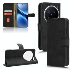 Per vivo X200 Pro 5G Custodia in pelle magnetica con chiusura magnetica (nera)