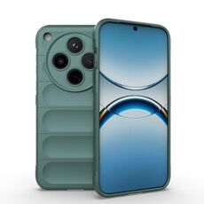 Per OPPO Find X8 5G Magic Shield TPU + Custodia in flanella per telefono (verde scuro)
