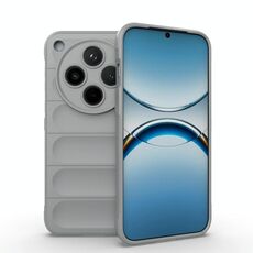Per OPPO Find X8 5G Magic Shield TPU + Custodia in flanella per telefono (grigio)
