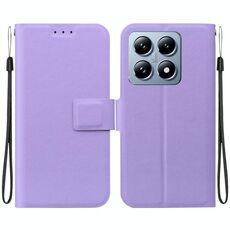 Per Xiaomi 14T Pro Custodia per telefono in pelle con fibbia magnetica ultra sottile (viola)