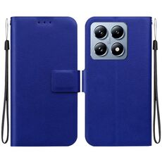Per Xiaomi 14T Pro Custodia per telefono in pelle con fibbia magnetica ultrasottile (blu)