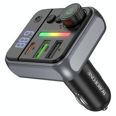 Borofone BC50 Ascenso PD20W e QC3.0 Trasmettitore FM Bluetooth per auto (nero)