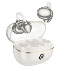 Borofone FQ5 TWS auricolari wireless Bluetooth clip-on (bianco)