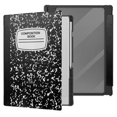 Per reMarkable Paper Pro 2024 Custodia per tablet in pelle PU acrilica da 11,8 pollici (nero bianco)