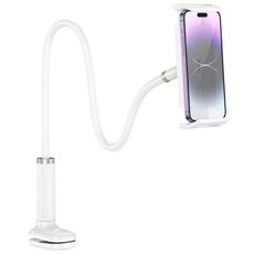 hoco HD10 Supporto a clip in bambù per tablet/telefono (bianco)