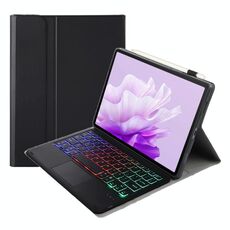 Per Honor Pad X9 / X8 Pro 11.5 AH15-AS Custodia per tablet in pelle con tastiera Bluetooth retroilluminata staccabile ultrasottile con touchpad (nero)