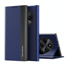 Per Xiaomi Redmi 14C Custodia per telefono in pelle adsorbimento elettrolitico laterale (blu scuro)