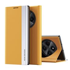 Per Xiaomi Redmi 14C Custodia per telefono in pelle adsorbimento elettrolitica laterale (giallo)