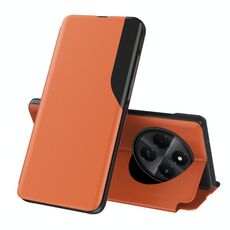 Per Xiaomi Redmi 14C Attraction Flip Holder Custodia in pelle per telefono (arancione)