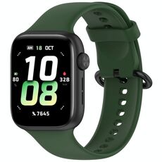 Per Honor Watch 5 cinturino in silicone morbido tinta unita (verde scuro)