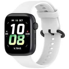 Per Honor Watch 5 cinturino in silicone morbido tinta unita (bianco)