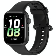 Per Honor Watch 5 cinturino in silicone morbido tinta unita (nero)