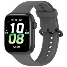 Per Honor Watch 5 cinturino in silicone morbido tinta unita (grigio scuro)