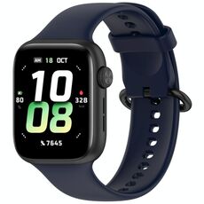 Per Honor Watch 5 cinturino in silicone morbido tinta unita (blu scuro)