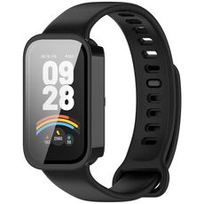 Per Redmi Band 3 Pellicola temperata Custodia protettiva per orologio PC integrata (nero)