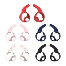 5 paia per auricolari Beats Solo Buds Bluetooth tappi per le orecchie in silicone antipolvere con maniglia (E27-5)