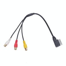 Per Audi A6L / A8 / A5 / Q5 / Q7 / A1 AMI AUX 3RCA Cavo di ingresso Lotus