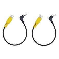 Cavo video di navigazione per auto stereo da 2,5 mm a quattro sezioni RCA femmina 2 pezzi