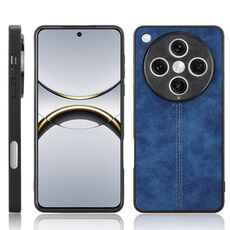 Per OPPO Find X8 Pro Custodia per telefono con motivo a mucca e cuciture (blu)