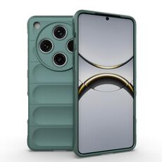 Per OPPO Find X8 Pro 5G Magic Shield TPU + Custodia in flanella per telefono (verde scuro)