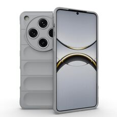 Per OPPO Find X8 Pro 5G Magic Shield TPU + Custodia in flanella per telefono (grigio)