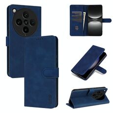 Per OPPO Find X8 Pro AZNS Custodia per telefono in pelle con texture di vitello e pelle di vitello (blu)