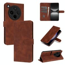 Per OPPO Find X8 AZNS Custodia per telefono in pelle con texture di vitello e pelle di vitello (marrone)