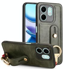 Per Infinix HOT 50i X6531 Custodia per telefono in pelle con cinturino posteriore (verde)