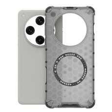 Per OPPO Find X8 Pro 5G Custodia antiurto con anello magnetico a nido d'ape (nero)