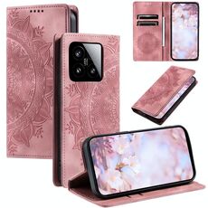 Per Xiaomi 15 Custodia per telefono in pelle magnetica goffrata Totem (oro rosa)