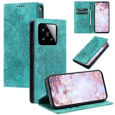 Per Xiaomi 15 Custodia per telefono in pelle magnetica goffrata Totem (verde)