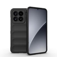 Per Xiaomi 15 5G Magic Shield TPU + Custodia in flanella per telefono (nero)