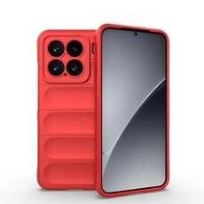 Per Xiaomi 15 5G Magic Shield TPU + Custodia in flanella per telefono (rosso)