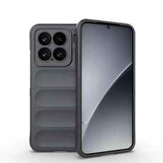 Per Xiaomi 15 5G Magic Shield TPU + Custodia in flanella per telefono (grigio scuro)