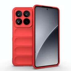 Per Xiaomi 15 Pro 5G Magic Shield TPU + Custodia in flanella per telefono (rosso)