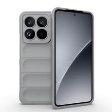 Per Xiaomi 15 Pro 5G Magic Shield TPU + Custodia in flanella per telefono (grigio)