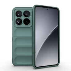Per Xiaomi 15 Pro 5G Magic Shield TPU + Custodia in flanella per telefono (verde scuro)