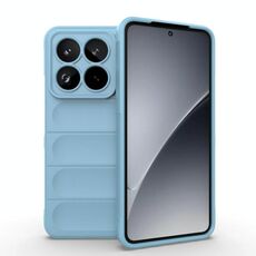 Per Xiaomi 15 Pro 5G Magic Shield TPU + Custodia in flanella per telefono (azzurro chiaro)