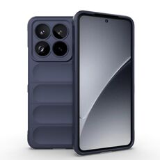 Per Xiaomi 15 Pro 5G Magic Shield TPU + Custodia in flanella per telefono (blu scuro)
