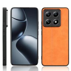 Per Xiaomi 14T Custodia per telefono con motivo a mucca e cuciture (giallo)