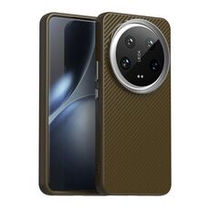 Per la custodia del telefono Xiaomi 14 Ultra Carbon Fiber Series IMD (marrone)