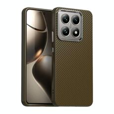 Per la custodia del telefono IMD della serie in fibra di carbonio Xiaomi 14T Pro (marrone)