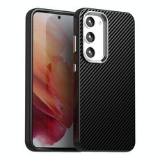 Per Samsung Galaxy S23+ 5G Custodia per telefono IMD in fibra di carbonio (nero)
