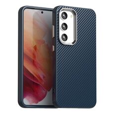 Per Samsung Galaxy S23+ 5G Custodia per telefono IMD in fibra di carbonio (blu)