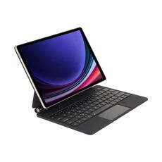 Per Samsung Galaxy Tab S9 FE / S9 P710 Custodia per tablet in pelle con tastiera Bluetooth magnetica (nera)