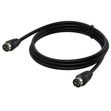 Cavo adattatore audio di alimentazione CA/CC MD DIN 4 pin maschio-maschio, lunghezza: 0,5 m (nero)