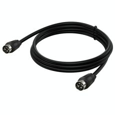 Cavo adattatore audio di alimentazione CA/CC MD DIN 4 pin maschio-maschio, lunghezza: 5 m (nero)
