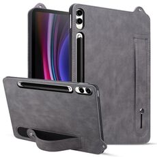 Per Samsung Galaxy Tab S10+ / S9+ / S8+ Custodia per tablet in pelle TPU con cinturino (grigio)